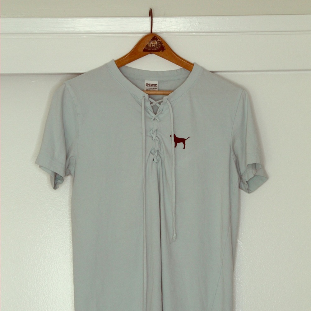 PINK Tied Sleep Top